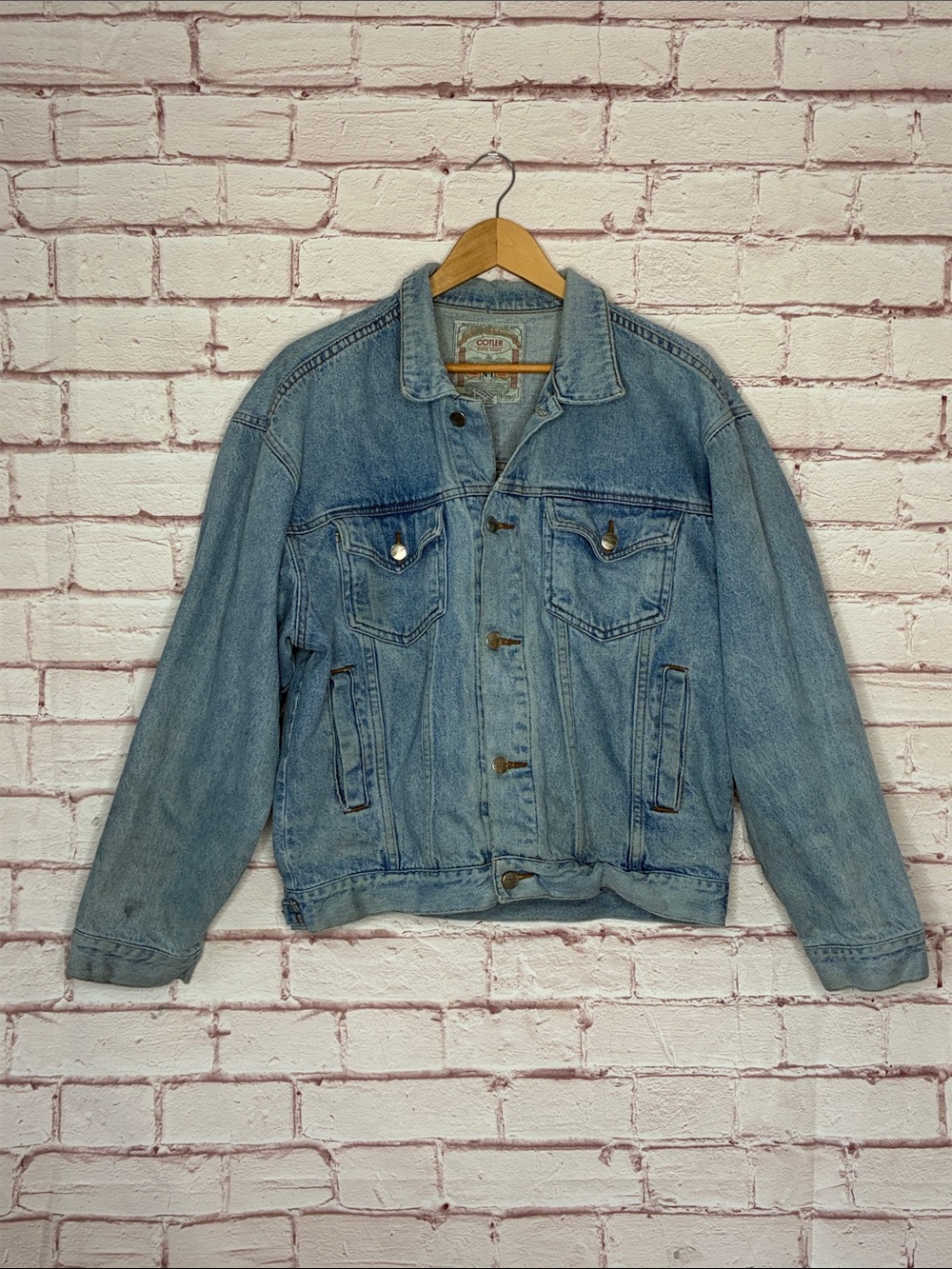 Cotler Blues Alley Vintage 80s Denim Jacket Good Condition Medium